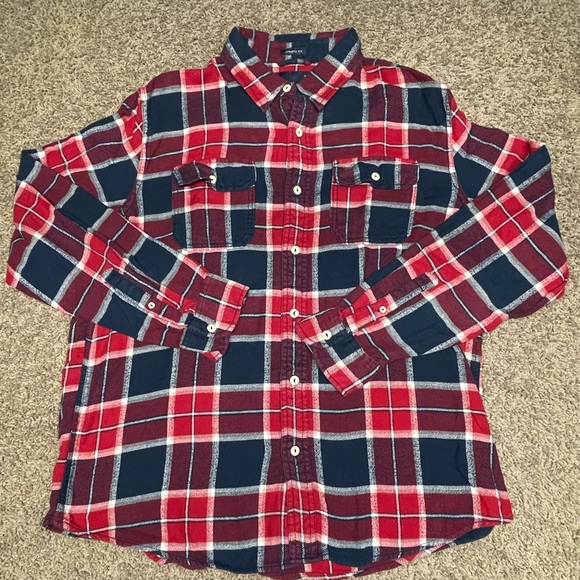 American Eagle long casual sleeve button down flannel XL athletic men’s outdoor - Picture 1 of 8